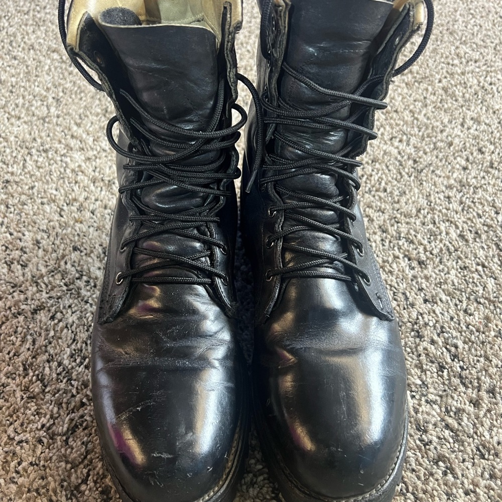 Chippewa Black Leather Men's Boots